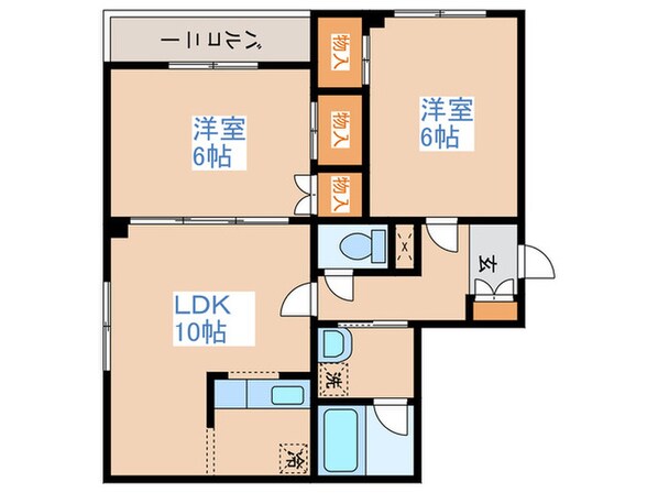 ケントハウスの物件間取画像